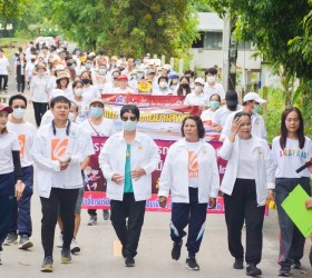 โครงการเดิน-วิ่ง รณรงค์ต่อต้านยาเสพติด ในตำบลรอบเมือง ประจำปี 2566 วันที่ 27 มิถุนายน พ.ศ.2566